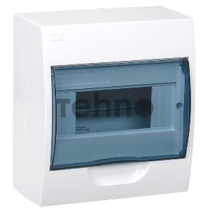 Корпус модульный пластиковый навесной ЩРН-П-8 IEK MKP12-N-08-40-20, 8 модулей, IP41