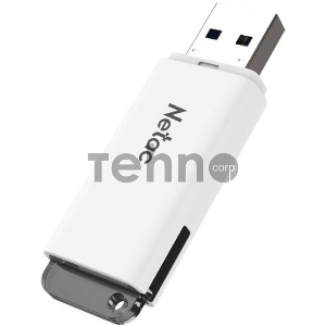 Флеш Диск Netac U185 64Gb <NT03U185N-064G-20WH>, USB2.0, с колпачком, пластиковая белая