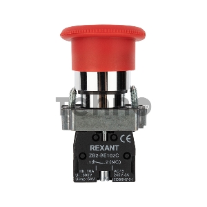 Кнопка XB2-BS поворотная красная грибок NC REXANT