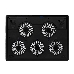 Подставка для ноутбука Crown CMLC-1105 black (15,6”, 5 кулеров, подсветка, регулировка скорости вращения), фото 2