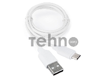 Кабель USB 2.0 Cablexpert CCB-mUSB2-AMBMO2-1MW, AM/microB, издание Classic 0.2, длина 1м, белый, блистер