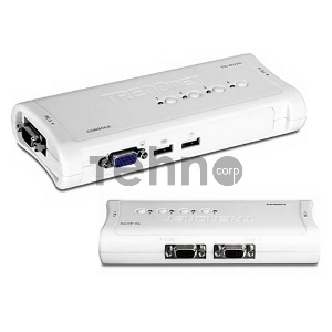 Переключатель TRENDNet TK-407K  4-х портовый USB-переключатель клавиатура/видео/мышь