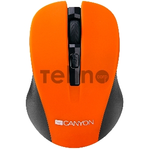 Мышь CANYON CNE-CMSW1O Orange USB {wireless mouse with 3 buttons, DPI changeable 800/1000/1200}