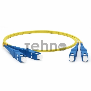 Патч-корд оптический соединительный (SM), 9/125 (OS2), SC/UPC-SC/UPC, (Duplex), LSZH, 3м