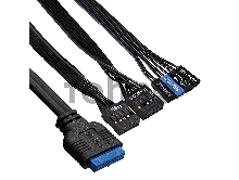 Корпус Miditower ExeGate AA-442U2 (ATX, без БП, 1*USB+2*USB3.0, аудио, черный)