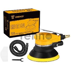 Шлифмашина орбитальная Deko DKOS125 160л/мин d=125мм желтый/черный