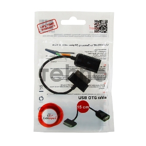 Кабель Gembird/Cablexpert A-OTG-AF30P-001 Кабель USB 2.0 OTG , USBAF/BM30pin, для планшетов Samsung, 0.15м, пакет Кабель Gembird/Cablexpert A-OTG-AF30P-001 Кабель USB 2.0 OTG , USBAF/BM30pin, для планшетов Samsung, 0.15м, пакет
