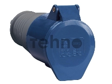 Розетка Iek PSR21-016-3 213 переносная 2Р + РЕ 16А 220В IP44 ИЭК