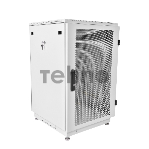 Шкаф телекоммуникационный напольный 27U (600x1000) дверь перфорированная (3 места), [ ШТК-М-27.6.10-44АА ]