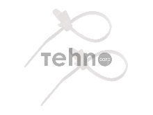 Хомут-стяжкa нейлоновая с крепежным пистоном REXANT 100x2,5 мм, ø2,4 мм, белая, упаковка 100 шт.