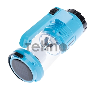 Фонарь туристический/поисковый/кемпинговый с Powerbank, аккумулятор, головной + боковой свет, солнечная батарея. Индикатор зарядки (выносное зарядное