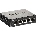 Коммутатор D-Link DGS-1100-05V2/A1A, L2 Smart Switch with 5 10/100/1000Base-T ports.8K Mac address, 802.3x Flow Control, Port Trunking, Port Mirroring, IGMP Snooping, 32 of 802.1Q VLAN, VID range 1-4094, Loopba, фото 2