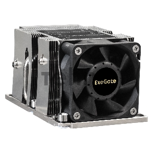 Кулер ExeGate EX293440RUS ESNK-P0068APS4.PWM.2U.3647.Cu (Al+Cu, 2U, 3 тепл. трубки, LGA3647, TDP 205W, Fan 80mm, PWM, 2100-6800RPM, 2 ball bearing, 4pin, 52db, 410г, на винтах, с термопастой, Retail box)