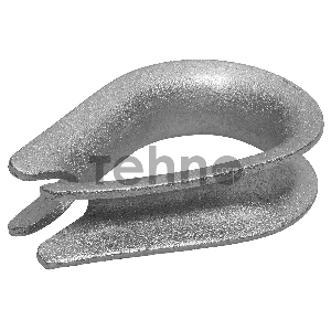 Коуш DIN 6899, 3мм, 100 шт, оцинкованный, ЗУБР