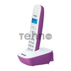 Телефон Panasonic KX-TG1611RUF (сиреневый) {АОН, Caller ID,12 мелодий звонка,подсветка дисплея,поиск трубки}