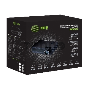 Проектор Cactus CS-PRM.05B.WXGA-W LCD 2800Lm (1280x800) 2000:1 ресурс лампы:30000часов 2xUSB typeA 2xHDMI 4.2кг
