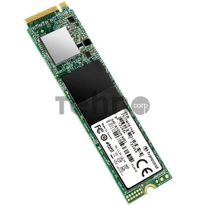 Твердотельный диск 1TB Transcend MTE110S, 3D TLC NAND, M.2 2280,PCIe Gen3x4, DRAM-less