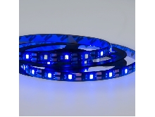 LED лента с USB коннектором 5 В, 8 мм, IP65, SMD 2835, 60 LED/m, цвет свечения синий
