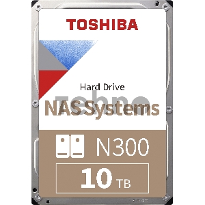 Жесткий диск Toshiba SATA-III 10Tb HDWG11AUZSVA NAS N300 (7200rpm) 256Mb 3.5 Bulk
