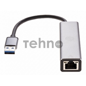 Переходник USB 3.0 -->RJ-45 1000Mbps+3 USB3.0, Aluminum Shell, 0.2м VCOM <DH312A>