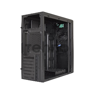 Корпус Miditower ExeGate XP-333U Black, ATX, <XP400, Black,120mm>, 1*USB+2*USB3.0, Audio