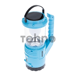 Фонарь туристический/поисковый/кемпинговый с Powerbank, аккумулятор, головной + боковой свет, солнечная батарея. Индикатор зарядки (выносное зарядное