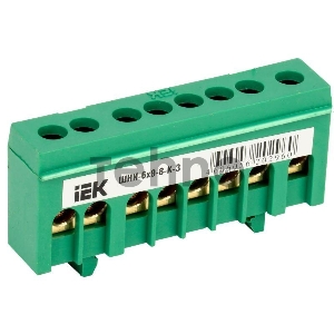 Шина Iek YNN10-69-8KD-K06 PE земля в корп изол на DIN-рейку ШНИ-6х9-8-К-З ИЭК