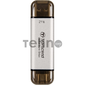 Накопитель SSD Transcend USB-C 2TB TS2TESD310S серебристый USB-A Накопитель SSD Transcend USB-C 2TB TS2TESD310S серебристый USB-A