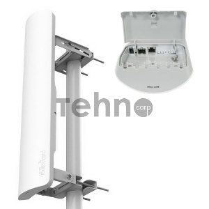 Антенна MikroTik RB921GS-5HPacD-19S mANTBox 19s (5GHz 120 degree 19dBi 2X2 MIMO Dual Polarization Sector Antenna, 720MHz CPU, 128MB RAM, 1xGbit LAN, 1xSFP, PoE, PSU, mounting kit, RouterOS L4)