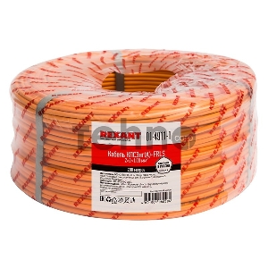 Кабель огнестойкий REXANT КПСЭнг(А)-FRLS 2x2x1,00 мм², бухта 200 м