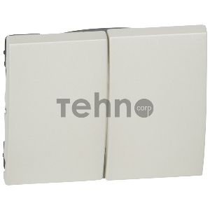 Лиц. панель для двойного выкл., Pearl