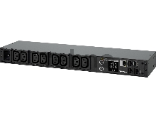 Блок распределения питания PDU CyberPower 20MHVIEC8FNET(31005) NEW Monitor 1U type PDU, 16Amp, 8 IEC outlets, PPBE management S/W.