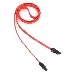 Кабель интерфейсный SATAIII Cablexpert CC-SATAM-DATA-0.8M, 80см, 7pin/7pin, защелка, пакет, фото 1