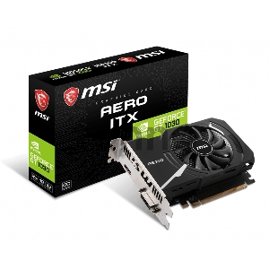 Видеокарта MSI PCIE16 GT1030 2GB GDDR4 GT 1030 AERO ITX 2GD4 OC