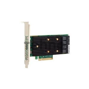 HBA-адаптер SAS 9400-16i SGL (05-50008-00), PCIe 3.1 x8 LP, Tri-Mode SAS/SATA/NVMe 12G HBA, 16port(2*int SFF8643), 3416 IOC