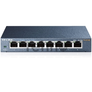 Коммутатор TP-Link SMB TL-SG108 8-port Desktop Gigabit Switch, 8 10/100/1000M RJ45 ports,metal case