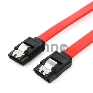 Кабель интерфейсный SATAIII Cablexpert CC-SATAM-DATA-0.8M, 80см, 7pin/7pin, защелка, пакет