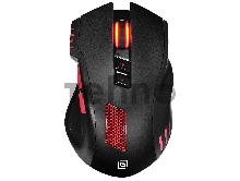 Мышь Oklick/Оклик 806G черный/красный оптическая (3200dpi) USB (8but)