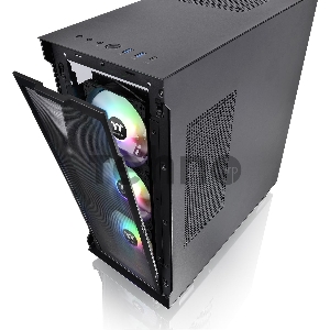 Корпус Thermaltake V350 TG ARGB AIR черный без БП ATX 2x120mm 2x140mm 2xUSB2.0 1xUSB3.0 audio bott PSU