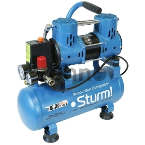 Компрессор воздуш Sturm! AC93210OL.безмасл.бесшумн. 900Вт,10л,2750об/мин,180л/мин,8бар