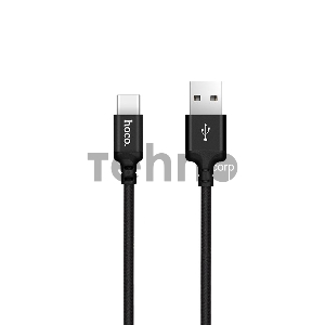 Кабель USB 2.0 hoco X14, AM/Type-C M, черный, 1м