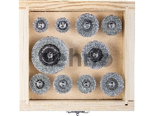 Набор шарошек ЗУБР 33385-H10  ЭКСПЕРТ d16-40 P200 хвост. d3мм 10пр.