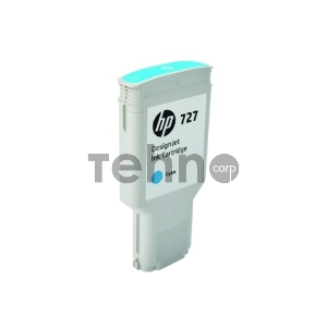 Картридж струйный HP 727 F9J76A голубой для HP DJ T1500/T1530/T2500/T2530/T920/T930 (300мл)