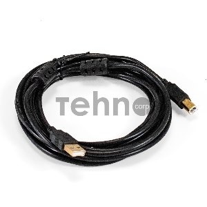 Кабель USB 2.0 ExeGate EX-CCF-USB2-AMBM-4.5 (Am/Bm, 4,5м, 2 фильтра)