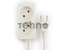 Сетевые фильтры Gembird Удлинитель Гарнизон EL-NL2-W-2, 2 розетки, допустимый ток 10А, длина 2м.