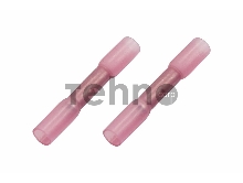 Соединительная гильза изолированная термоусаживаемая L-37 мм 0.5-1 мм² (ГСИ-т 1.0/ГСИ-т 0,5-1,0) красная REXANT