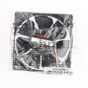 Вентилятор Gembird, 120x120x38, гидродинамический, 4 pin, провод 40 см