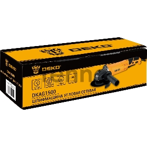 Углошлифовальная машина Deko DKAG1500 1500Вт 12000об/мин рез.шпин.:M14 d=125мм