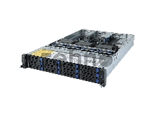 Платформа Gigabyte R282-Z93, Dual AMD EPYC 7002 series, Supports up to 3 x double slot GPU cards, 32 x DIMMs, 2 x 1Gb/s LAN, 12 x 3.5