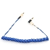 Кабель аудио 90˚ спиральный Cablexpert CCAB-02-35MMLC-1.8MU. 3.5 джек (M)/3.5 джек (M), синий, 1.8м, блистер, фото 2